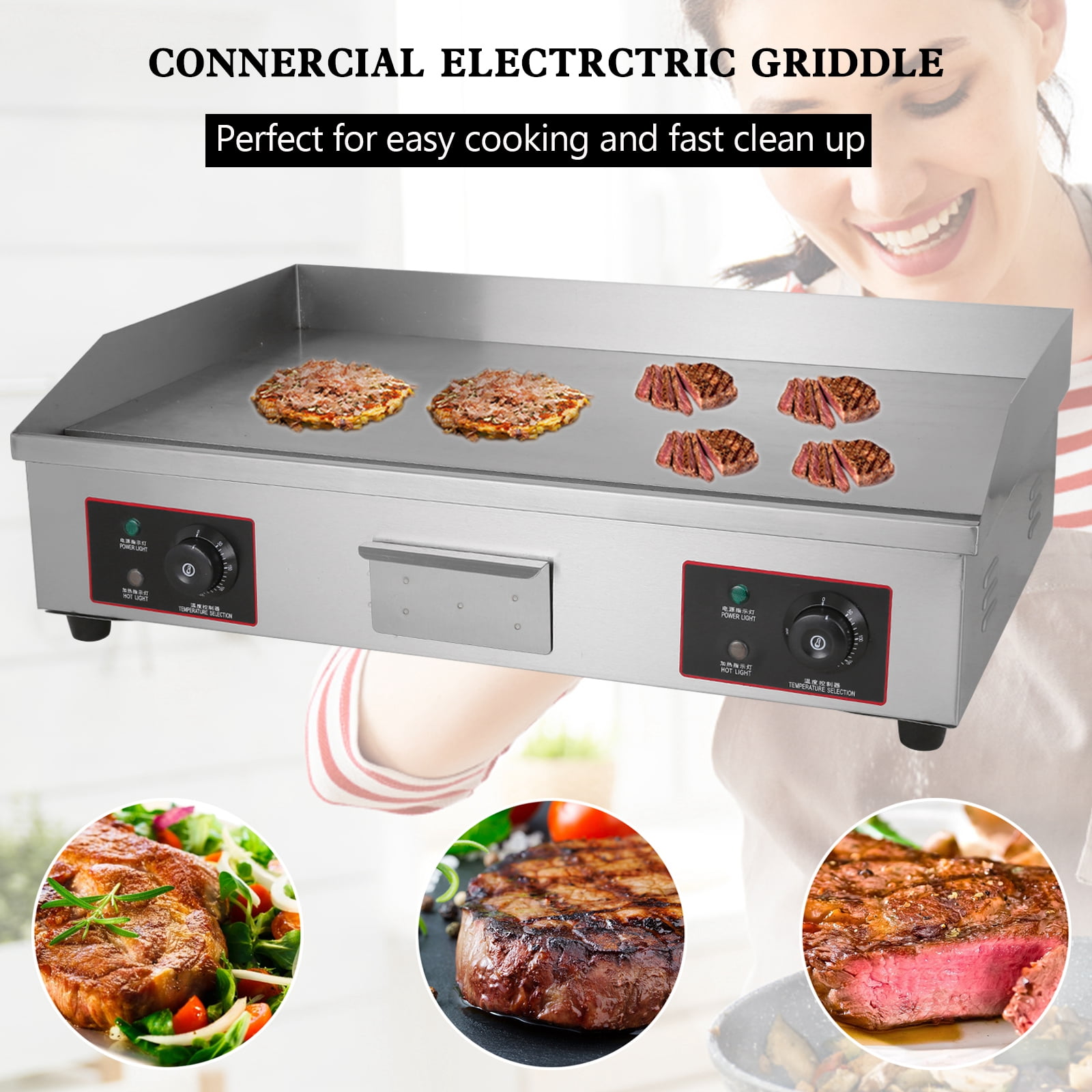 30 Commercial Electric Griddle Countertop Grill Argentina Ubuy