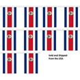 thumbnail image 1 of 30' Costa Rica String Flag Party Bunting Has 30' Costa Rican 6"x9" Polyester Banner Flags Attached, Popular For School Classroom, Special Events, Bars, Restaurants, Country Theme Parties, 1 of 1