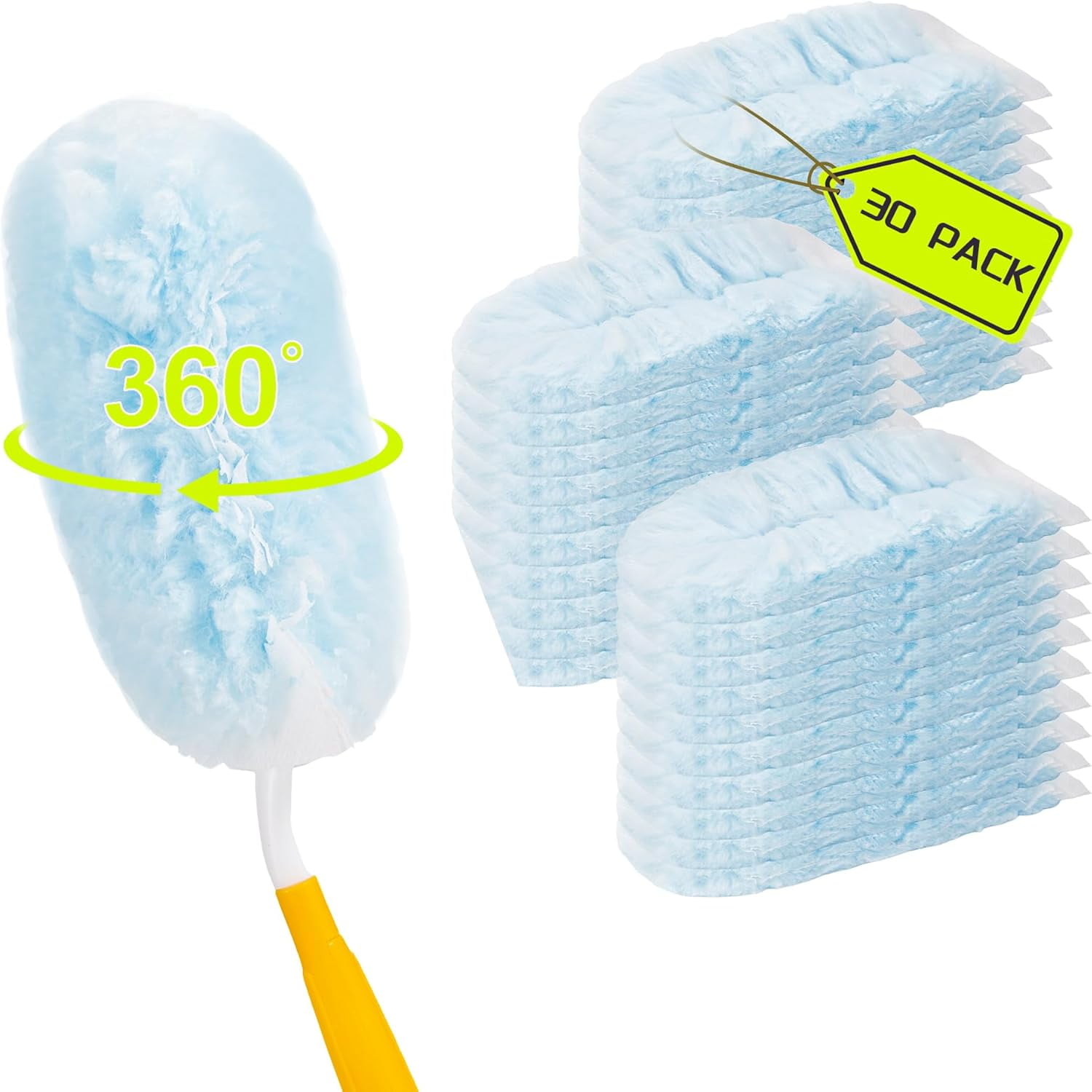 30 Count Duster Refills Compatible with Dusters, 360° Heavy Duty 1 ...