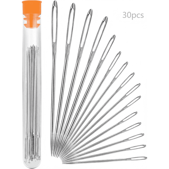 30 Count Heavy-Duty Stitching Needles – Perfect for Upholstery & Quilting