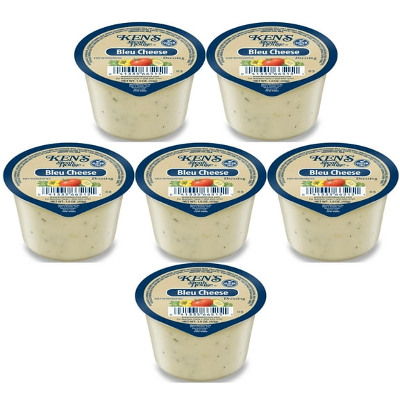 30 Count | Salad Dressing Dipping Sauce Portion Cups | Single Serve Packets (Blue Cheese)