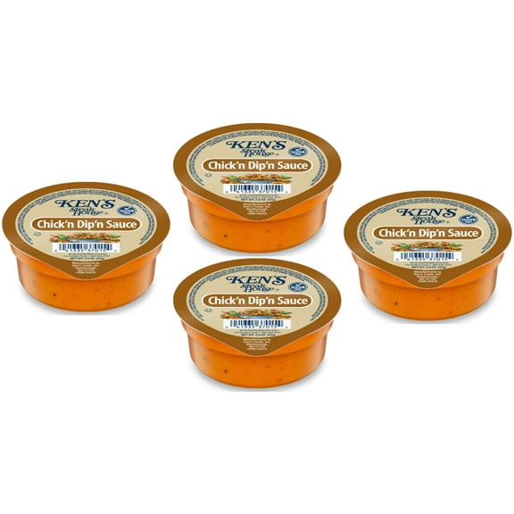 30 Count | Salad Dressing Dipping Sauce Portion Cups | Single Serve Packets (Chick'n Dip'n Sauce)