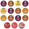 thumbnail image 1 of 30 Count—Starbucks Variety Pack Sampler K-Cup Coffee Pods—Including Starbucks Blonde, Medium, Dark Roast, Flavored & Holiday Blend Coffee—for Keurig Brewers—1 box (15 Unique Flavors), 1 of 5
