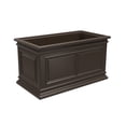 thumbnail image 1 of Algreen Covington 27" Self-Watering Planter, Trough, Brownstone Resin, 1 of 8