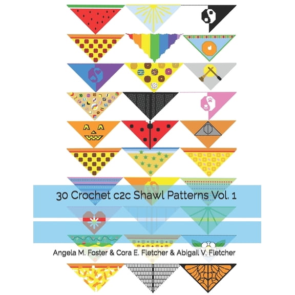 30 Crochet c2c Shawl Patterns Vol. 1, (Paperback)