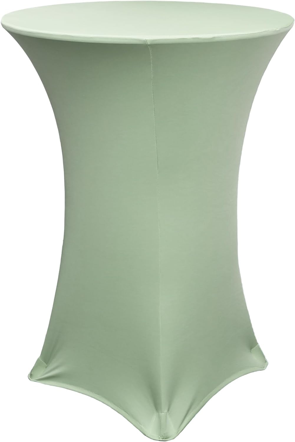 30" D x 42" H Highboy Cocktail Round Stretch Spandex Table Cover Sage