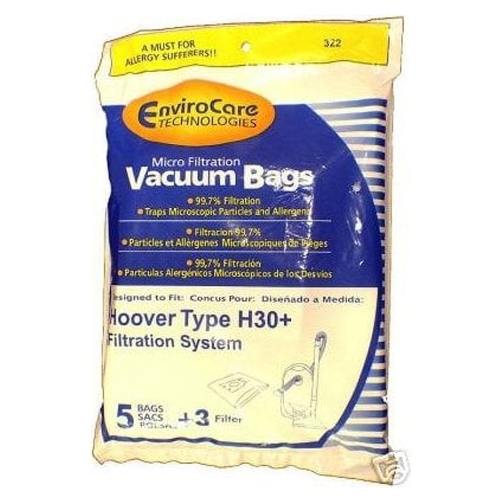 30 DESIGNED TO FIT Compatible with Hoover H-30+ VACUUM BAGS
