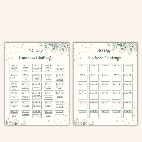 30 Day Goodwill Challenge Poster Goodwill Behavior Poster Goodwill Ideas Help Others Guide Poster
