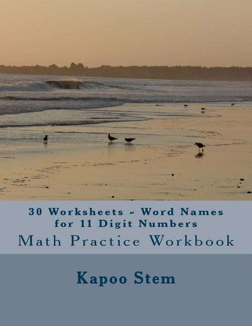 30 Days Math Number Name: 30 Worksheets - Word Names for 11 Digit ...