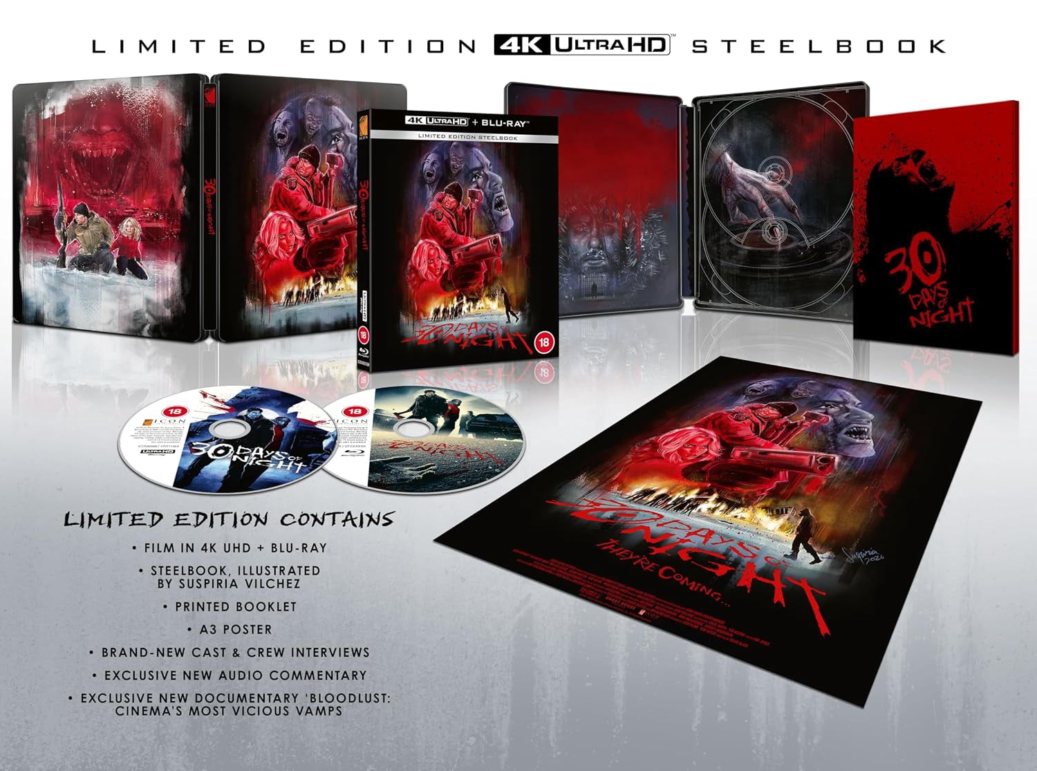 30 Days of Night Limited Edition Steelbook (UK Limited Edition) – 4K Ultra HD Region Free