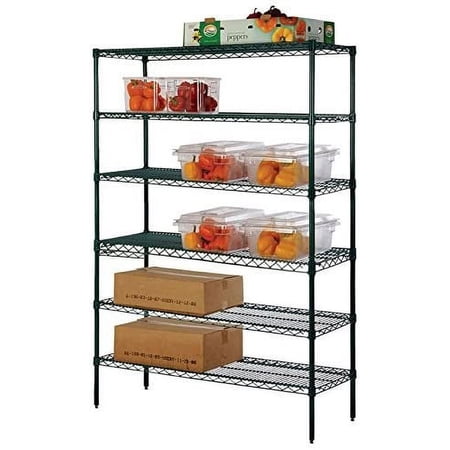 30" Deep x 42" Wide x 96" High 6 Tier Freezer Starter Shelving Unit