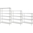 thumbnail image 1 of 30" Deep x 60" Wide x 64" High 4 Tier Commercial Storage Rack Unit | NSF Chrome Wire Shelving Kit, 1 of 5