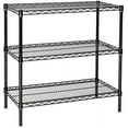 thumbnail image 1 of 30" Deep x 72" Wide x 63" High 3 Tier Black Starter Shelving Unit, 1 of 4