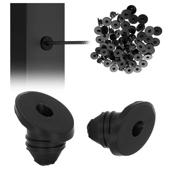 30 Degree Cable Railing Kit,1/8" Cable Railing Post Protector Sleeves for 1/8" 5/32" 3/16" Wire Rope, for Metal Posts