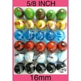 "30 Deluxe 16mm (5/8"") Solid Glass Replacement Marbles for Various