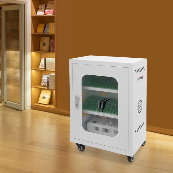 30-Device Charging Station, Mobile Charging Cart, Mobile Charging Cabinet