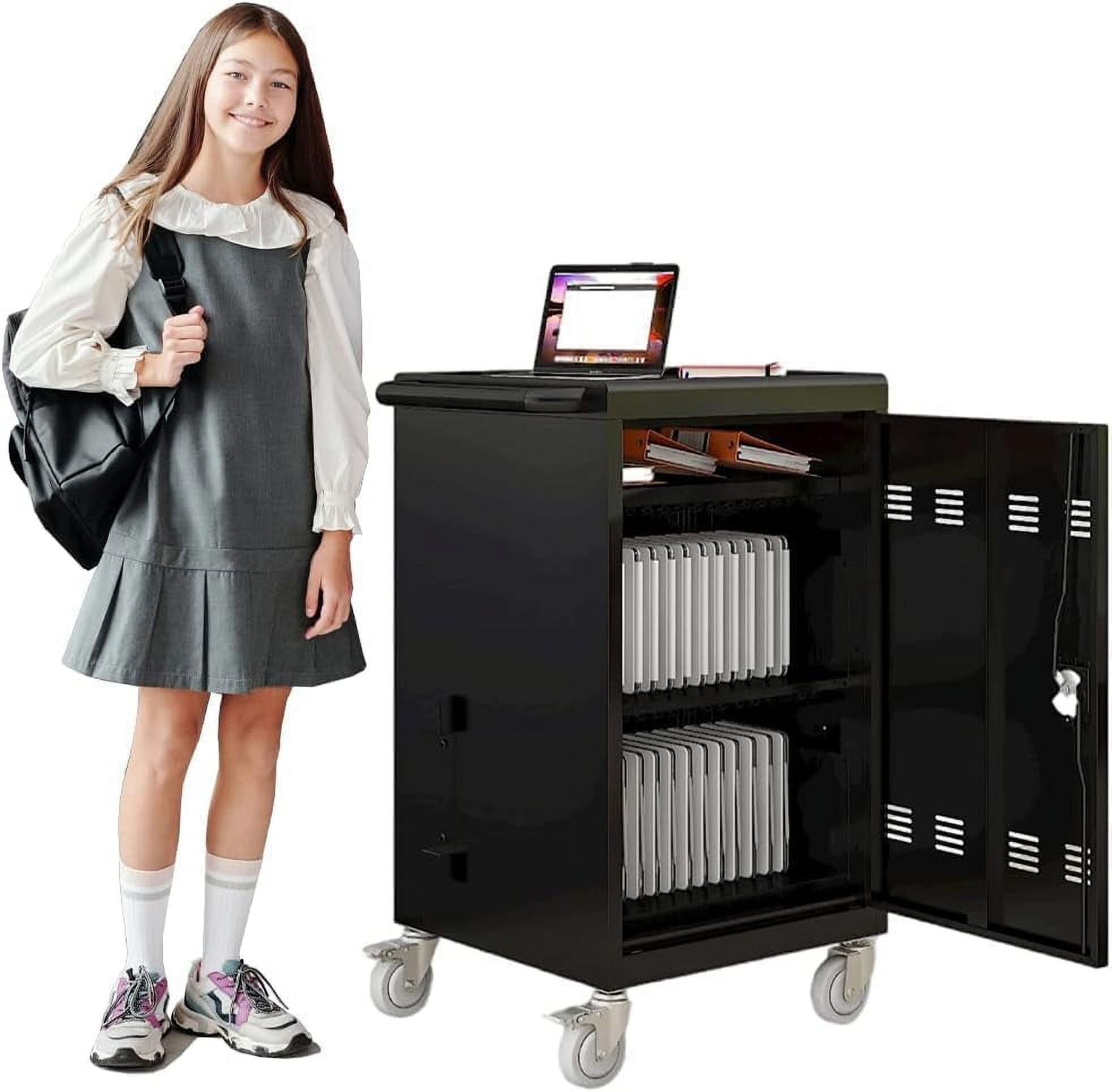 30 Device Mobile Charging Laptop & Tablet Storage Carts for Chromebooks