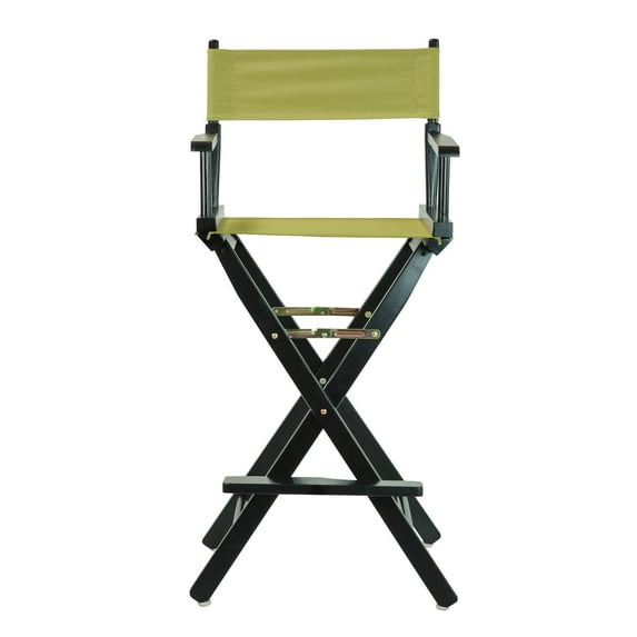"30" Director's Chair Black Frame-Brown Canvas"