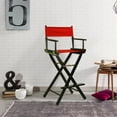 thumbnail image 1 of 30" Director's Chair Black Frame-Red Canvas, 1 of 7