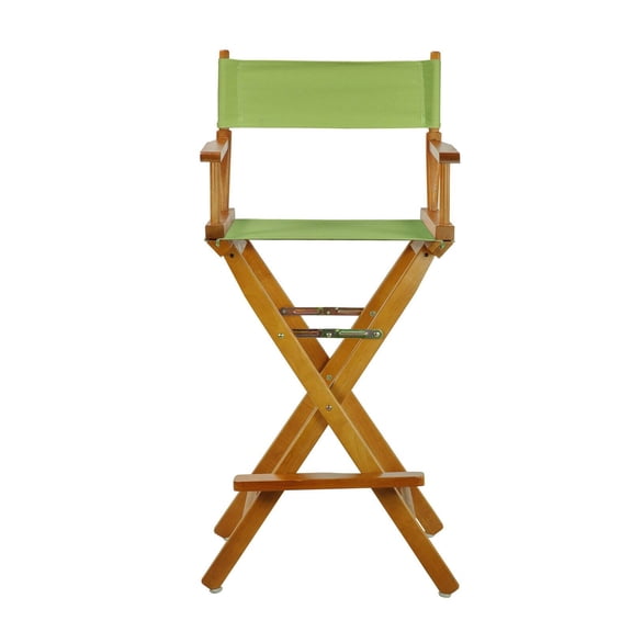 "30" Director's Chair Honey Oak Frame-Lime Green Canvas"