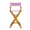 thumbnail image 1 of "30" Director's Chair Honey Oak Frame-Pink Canvas", 1 of 8