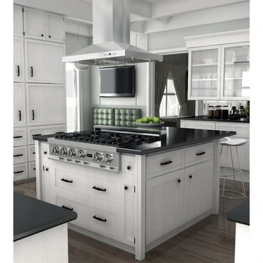 30" Ducted Island Mount Range Hood with Single Remote Blower in Stainless Steel (GL2i-RS-30-400)