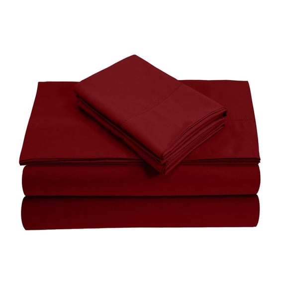 30" EXTRA DEEP POCKETS - 800-Thread Count 100% Egyptian Cotton RV King Sheet Set, 4PC (1 Flat, 1 Fitted, 2 Pillowcases) Long Staple Cotton, 800-TC Pure Cotton - RV King, Burgundy