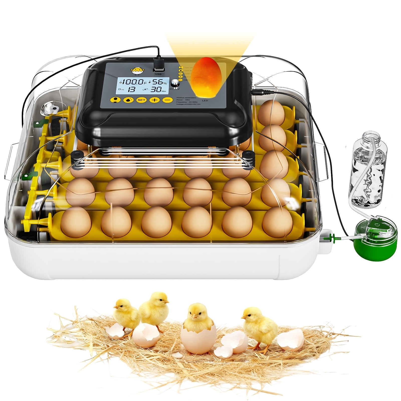 30 Eggs Automatic Egg Incubator with Egg Tray Turning Technology ...