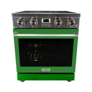 30" Electric Range w/ Green Door