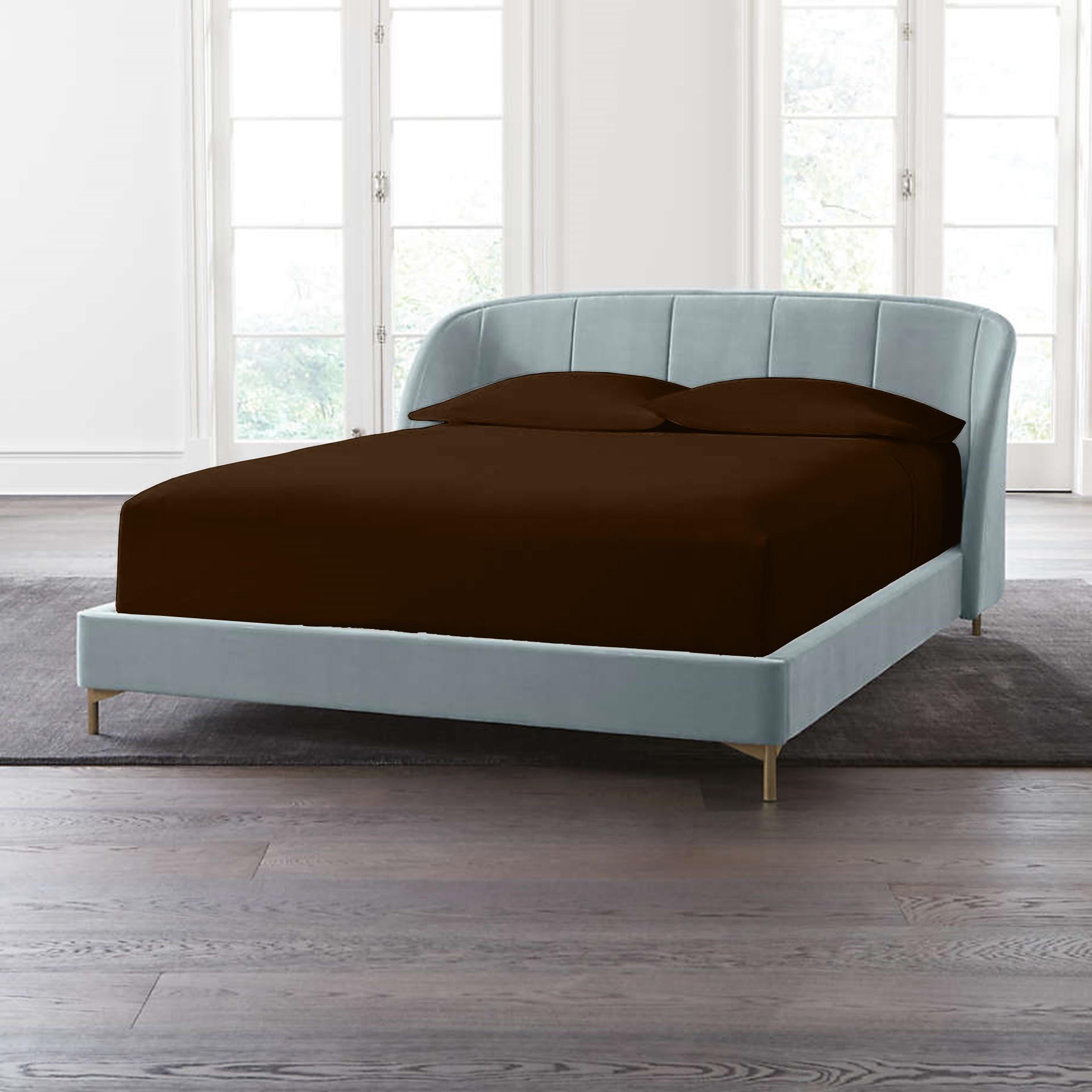 30" Deep Pockets Short Queen Fitted Sheet with 2 Pillowcases 1000TC