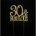 thumbnail image 1 of 30 Fabulous Rhinestone Monogram Cake Topper - Gold, 1 of 1