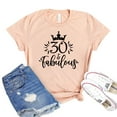 thumbnail image 1 of 30 & Fabulous T-shirt Women's B-day Tee Thirty Af Shirt Gift For Bestie Vintage 1991 Tshirt Birthday Trip Shirts, 1 of 3