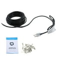 thumbnail image 1 of 30 Feet Heat Tape 8 Watts Per Foot Heating Cable Suitable for Roof Snow Melting De-icing Drainage Ditch Metal and Plastic Home Pipes Freeze Protection 120V 60HZ with Hook and Clamp, 1 of 11