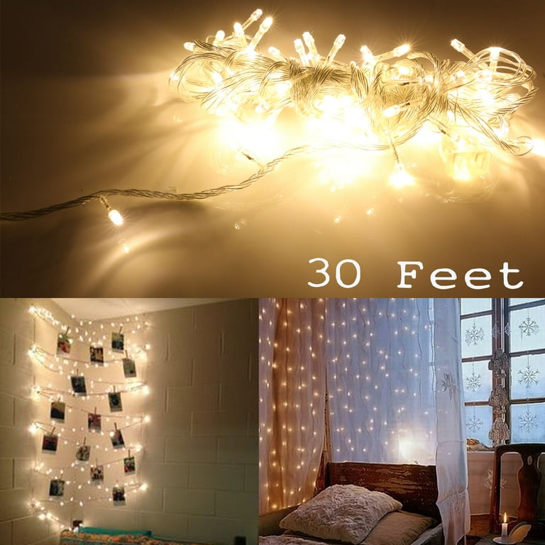 30 Feet Holiday Light String Fairy Warm White Color LED Light indoor outdoor