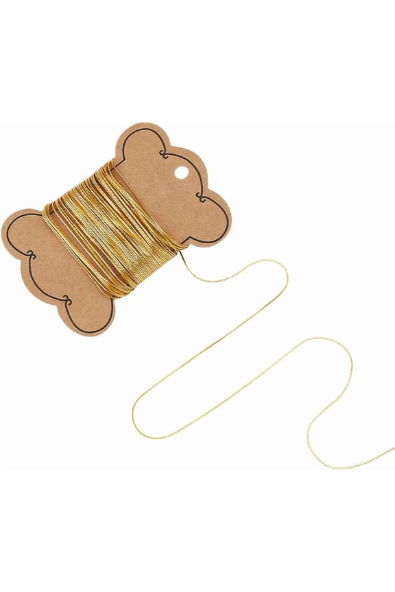 30 Feet Metal Necklace Chains for Jewelry Making Golden Cable Chains 0.9mm Wide Chain Soldered Necklace Chain for Women Men DIY Bracelet Jewelry Making Gold