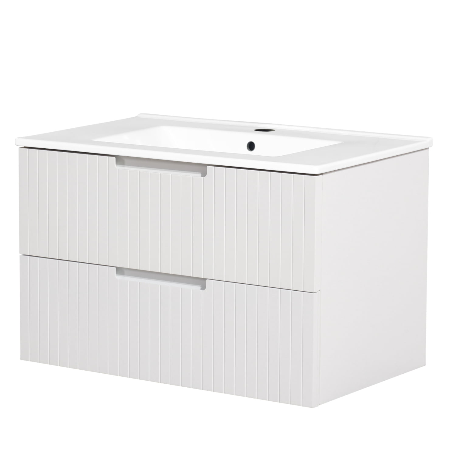 30'' Floating Bathroom Vanity with Sink Combo, Wall Mounted Bathroom ...