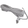 thumbnail image 1 of 1 Generic 30 Foot 17-2 White Fit All Wire Male Plug Vacuum Power Cord Vacuum Cleaner Attachments, 1 of 5