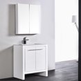 thumbnail image 1 of 30" Freestanding Bathroom Vanity with Sink - Glossy White, 1 of 3