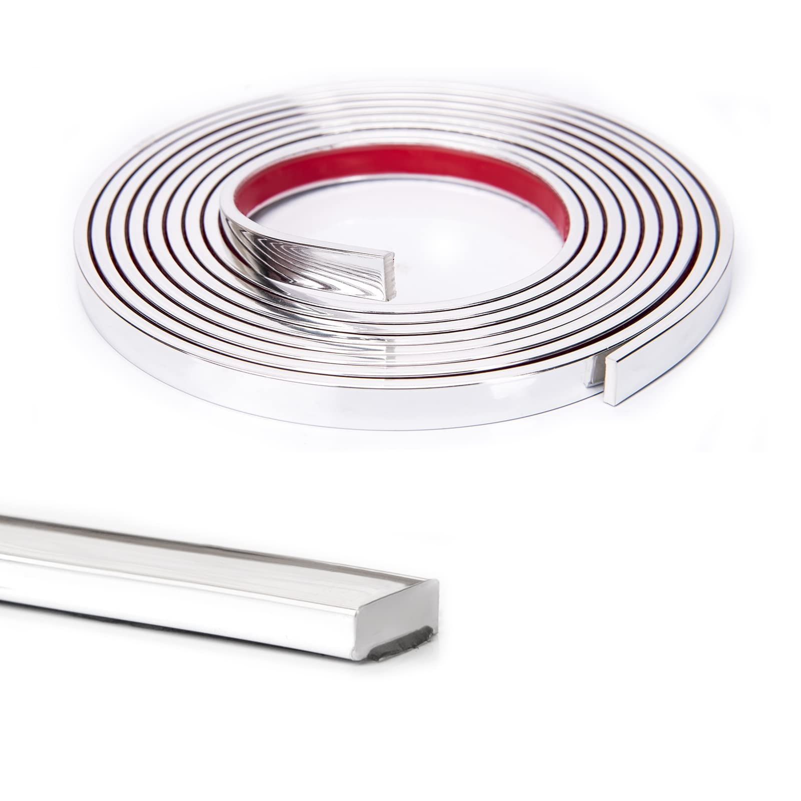 30 Ft Peel And Stick Flexible Vinyl Molding Trim For Wall Tile Edges  Kitchen Backsplash Mirrior Frame In Stainless Steel