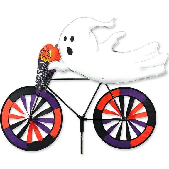 30" GHOST on a Bike Spinner, Whirligig, Garden Stake by Premier Kites