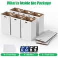 thumbnail image 1 of 30 Gallon Corrugated Cardboard Disposable Trash Cans with Built-in Handles, Heavy Duty 8 Pack  Large Portable Trash Can, Waterproof Layer Reusable Garbage Can, Recycling Bins, 1 of 7