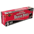 thumbnail image 1 of 30 Gallon Drawstring Garbage Bags: 6CT, 1 of 4