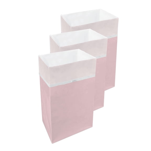 30 Gallon Pink 3-Pack Disposable Pop-up Trash Cans for Parties Events Kitchen Recycling