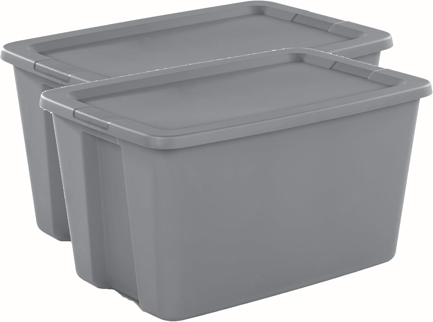 30-Gallon Storage Bins with Lids (2-Pack) – Heavy-Duty, Stackable ...