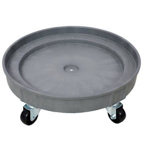30 Gallon and 55 Gallon Heavy Duty Plastic Drum Dolly – Durable Plastic Drum Cart 900 lb. Capacity- Barrel Dolly with 5 Swivel Casters Wheel,