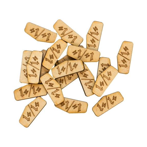 30 Game Counters +13 thru +15 with Extras 1"x.5"