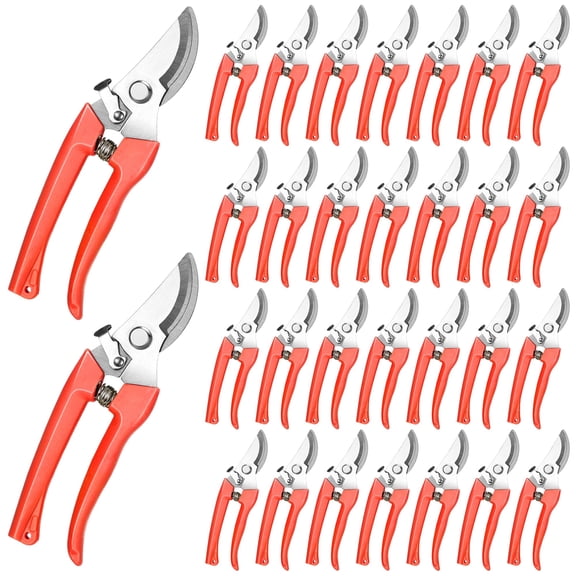 30 Garden Flower Shears Pruning Scissors Heavy Duty Plant Scissors Trimming Garden Clippers Hand Tree Pruner for Yard Gardening Plants Hedge Flower Tree Cutting Secateurs (Beige)