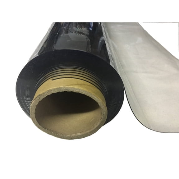 Burlap Fabric 30 Gauge Marine Grade Clear Vinyl, 54 in x 10 Yards, Soft PVC, UV & Fire Retardant
