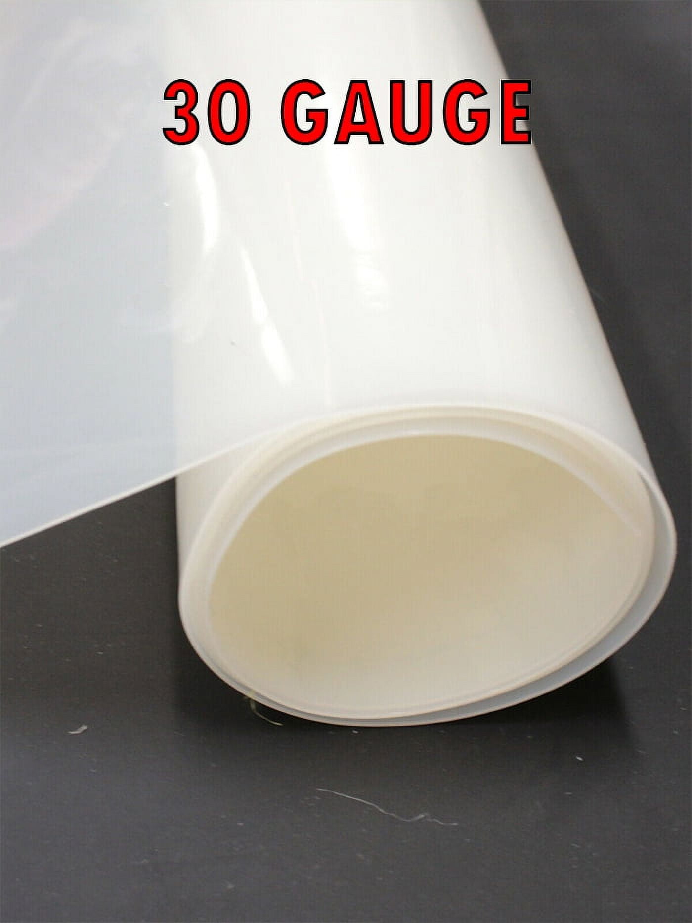 30 Gauge Milk Glass Tinted Plastic Vinyl Fabric 48" Wide Sold By The Yard