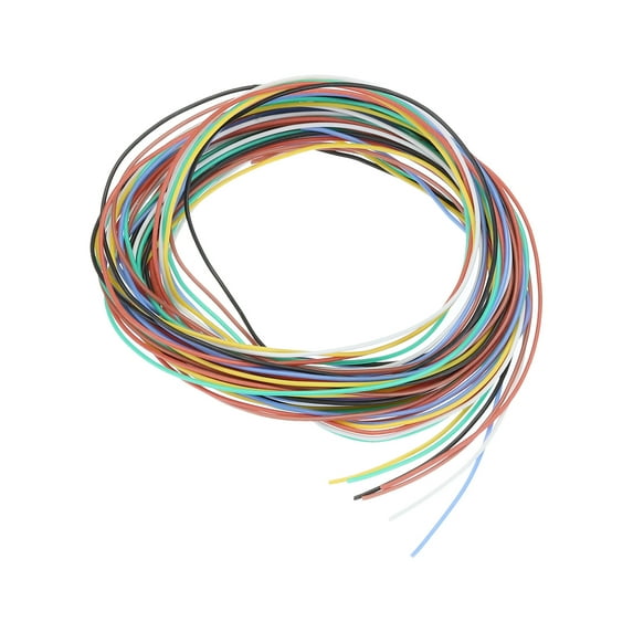 30 Gauge Hookup Wire 3.0m/10ft 30AWG Electrical Wire Spool Ul1007, 7 Color, 0.08cm Dia Model Aircraft